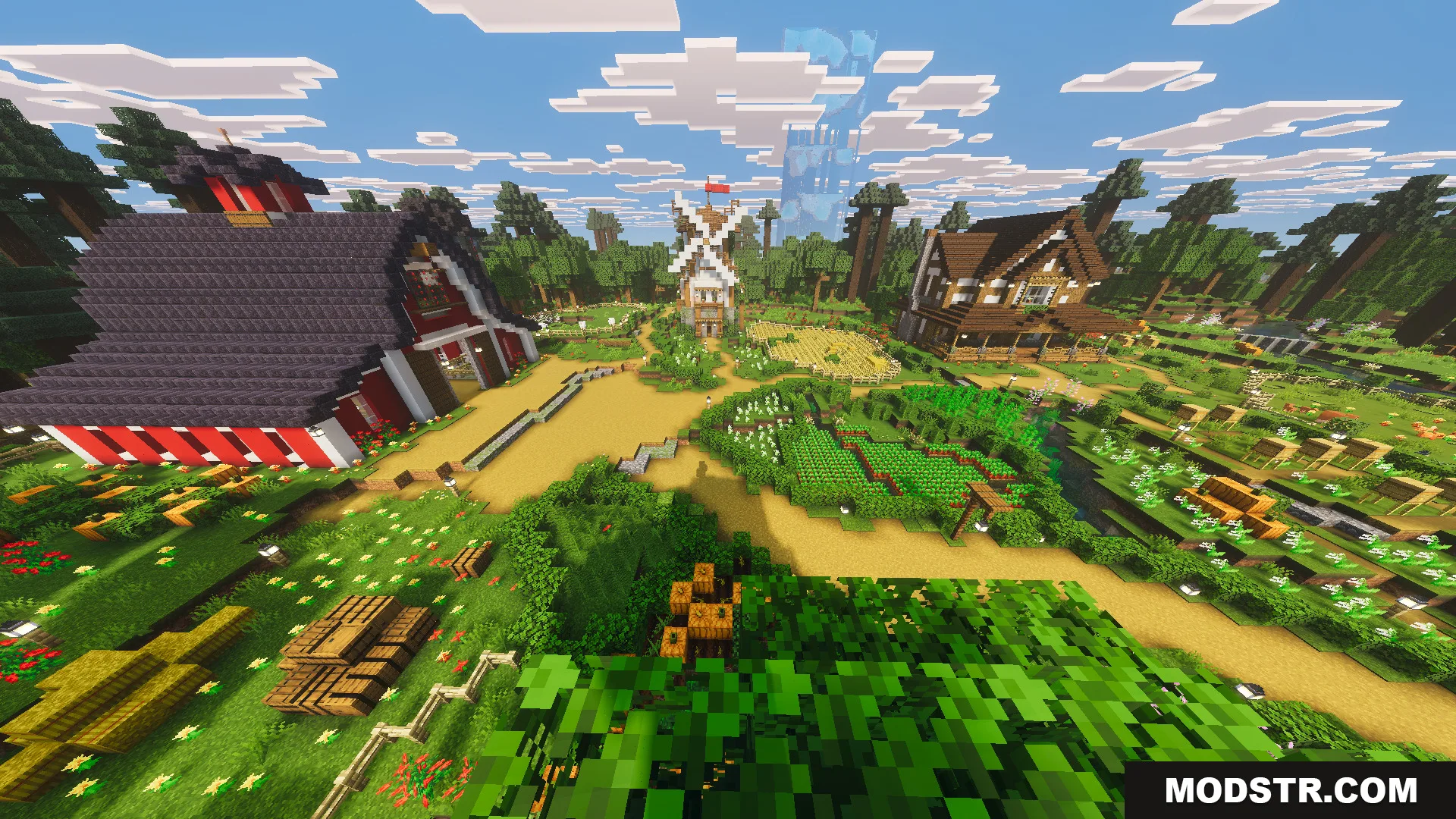 Tiny Takeover Farmstead Map Screenshot 11 Tiny Takeover Farmstead Map features a large red barn and scenic landscape