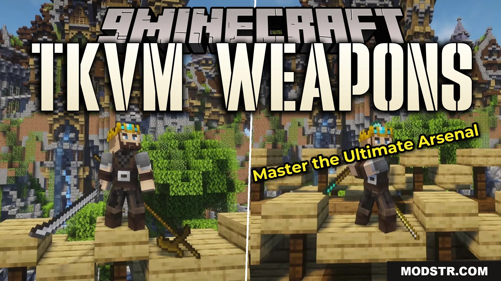 TKVM Weapons Mod (1.20.1) – Turn Nether Stars Into Powerful Medieval Weapons cover art