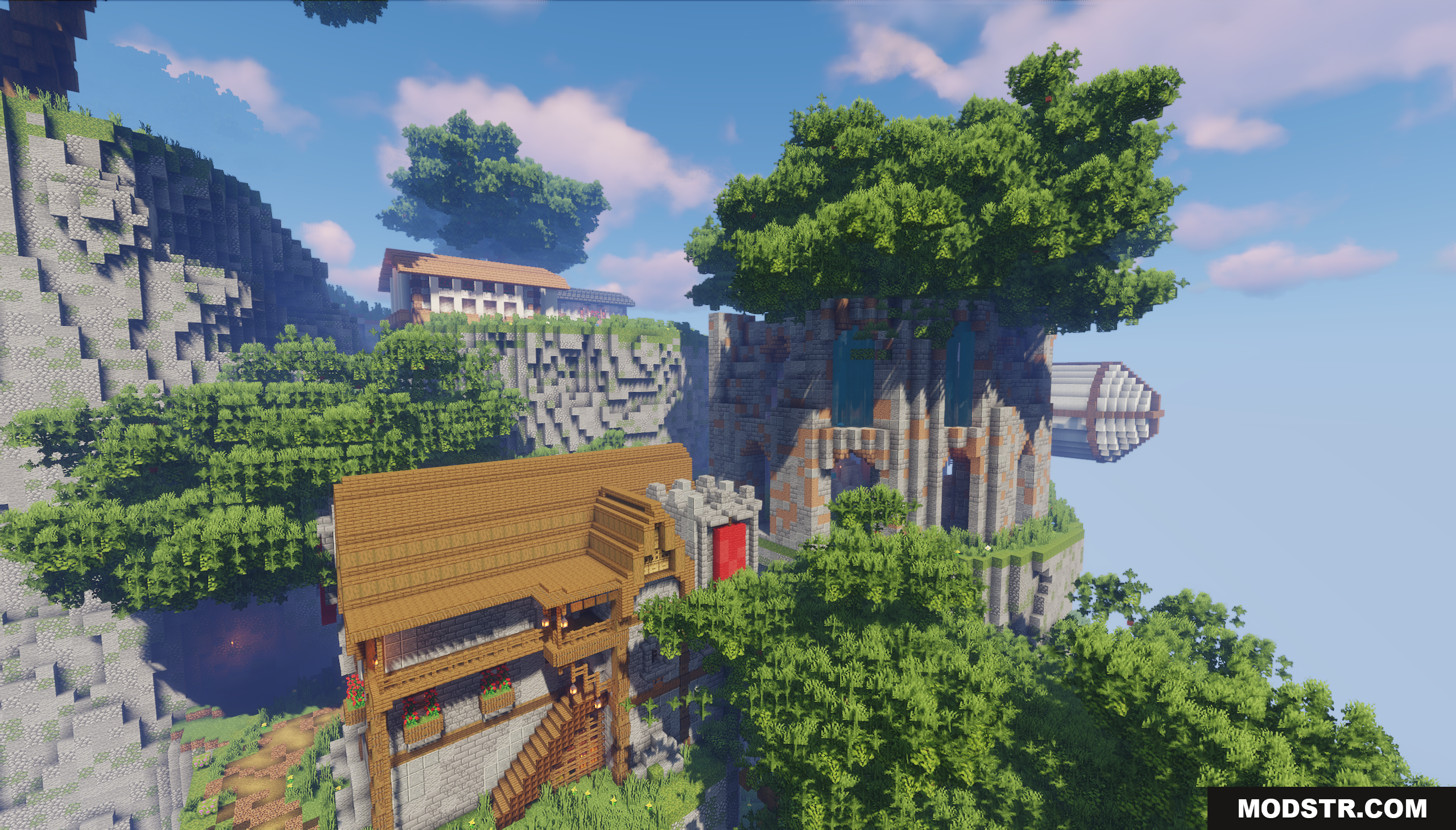 Town on the Mountain Map Screenshot 6 A sprawling mountain village with diverse architectural styles
