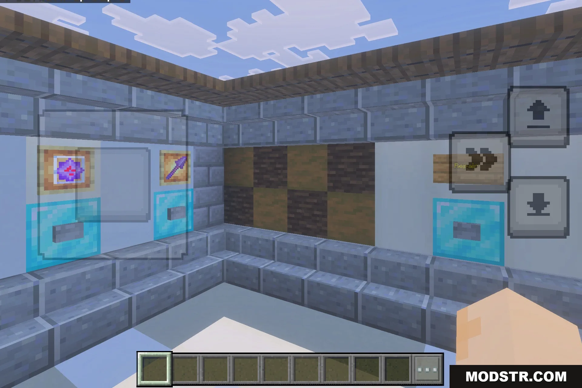 Ultimate All Kits PvP Map Screenshot 1 The Ultimate All Kits PvP map features a room for selecting combat equipment