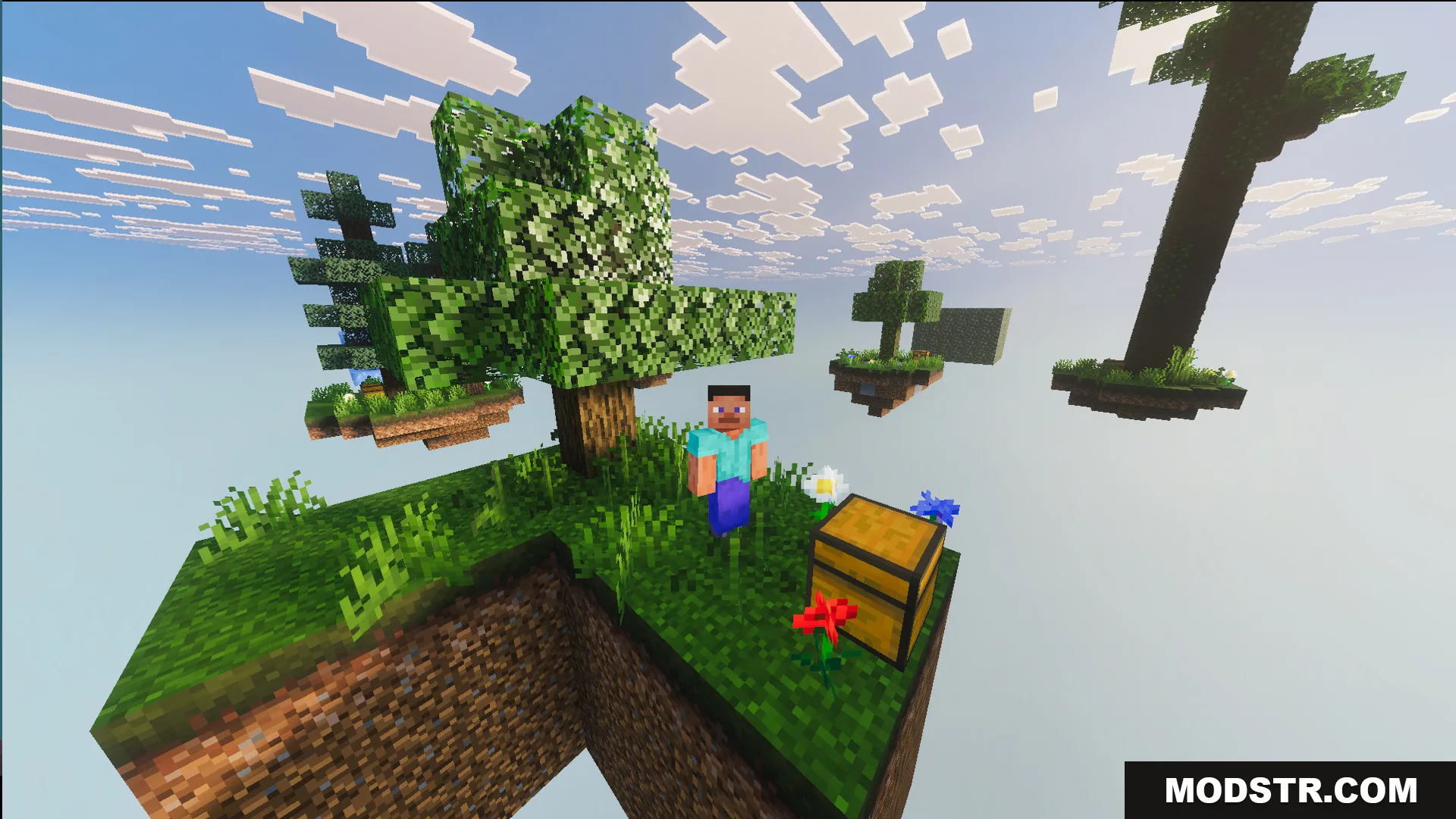 Ultimate Skyblock Adventure Map Screenshot 11 Ultimate Skyblock Adventure Map showing a player on a small floating starter island