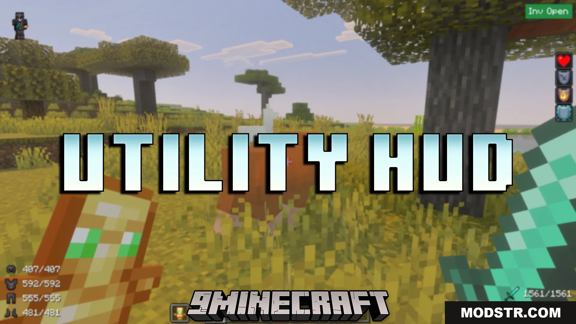 Utility HUD Texture Pack (26.x, 1.21) – Track Armor Durability And Potion Effects cover art