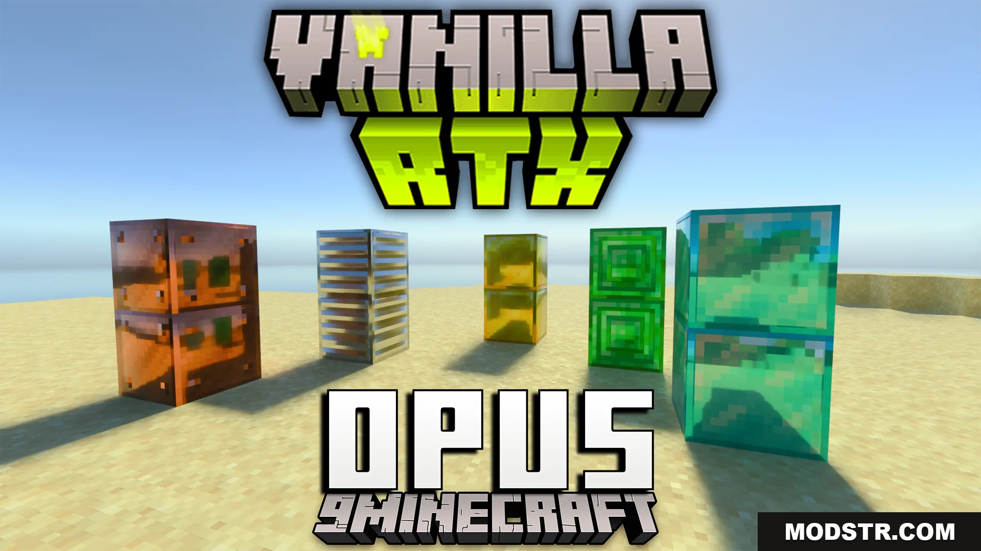 Vanilla RTX Opus Shader (26.x, 1.21) – Ray Traced Reflections With Bumpy Normal Maps