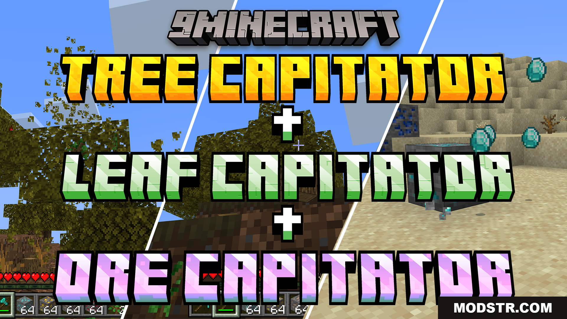 Vein Miner Tree Capitator Leaf Capitator Ore Addon