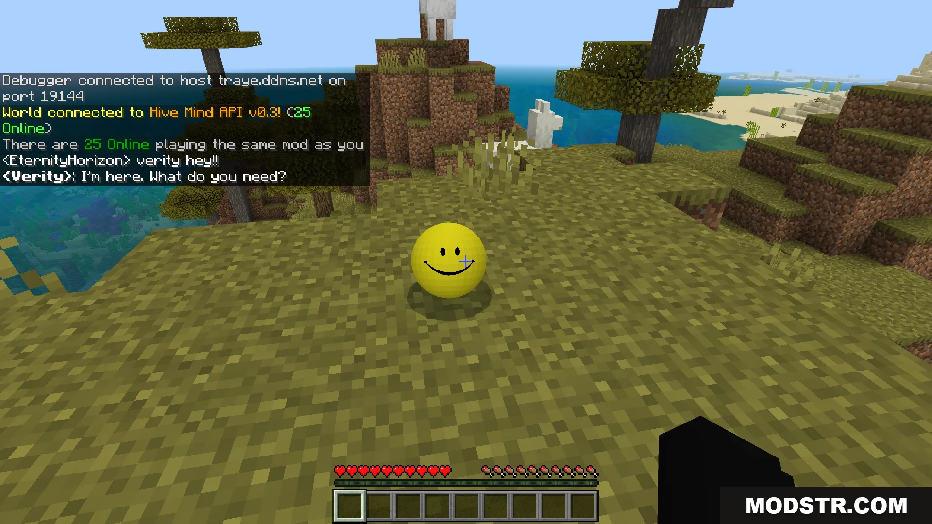 Verity BE Addon Screenshot 7 Verity BE Addon features a yellow companion responding to player chat messages