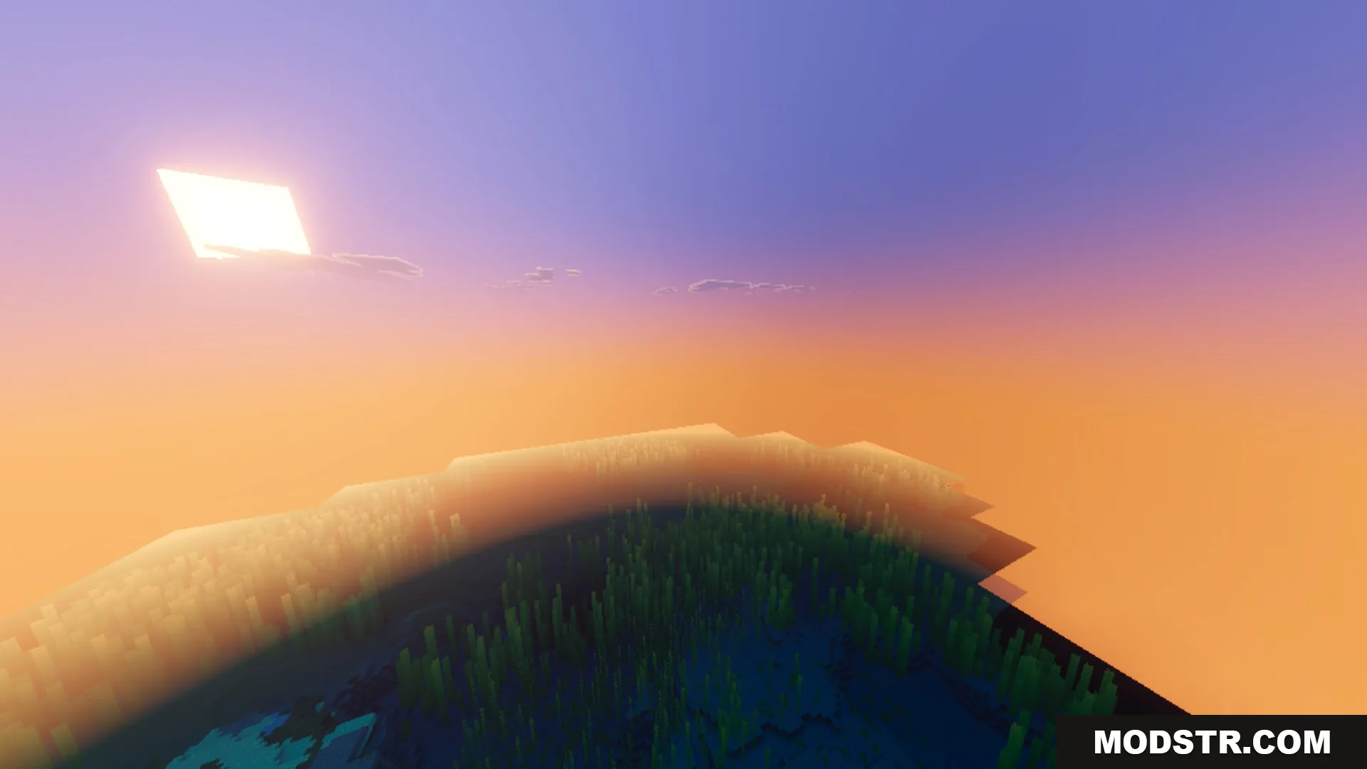 Vibrant Legacy L Espace Shader Screenshot 3 Vibrant Legacy L Espace provides upgraded lighting for a beautiful sunset