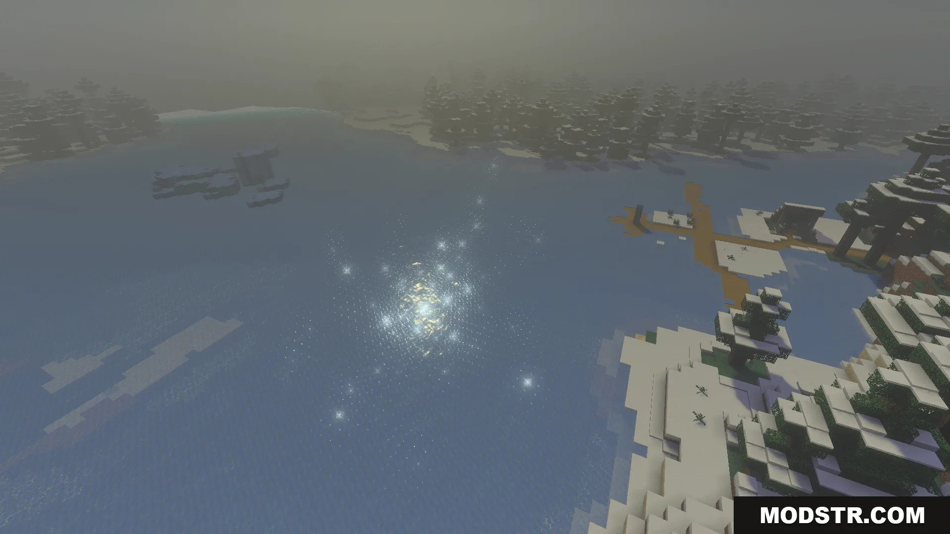 Vibrant Shader Screenshot 8 Sparkling light reflection on a frozen lake surface