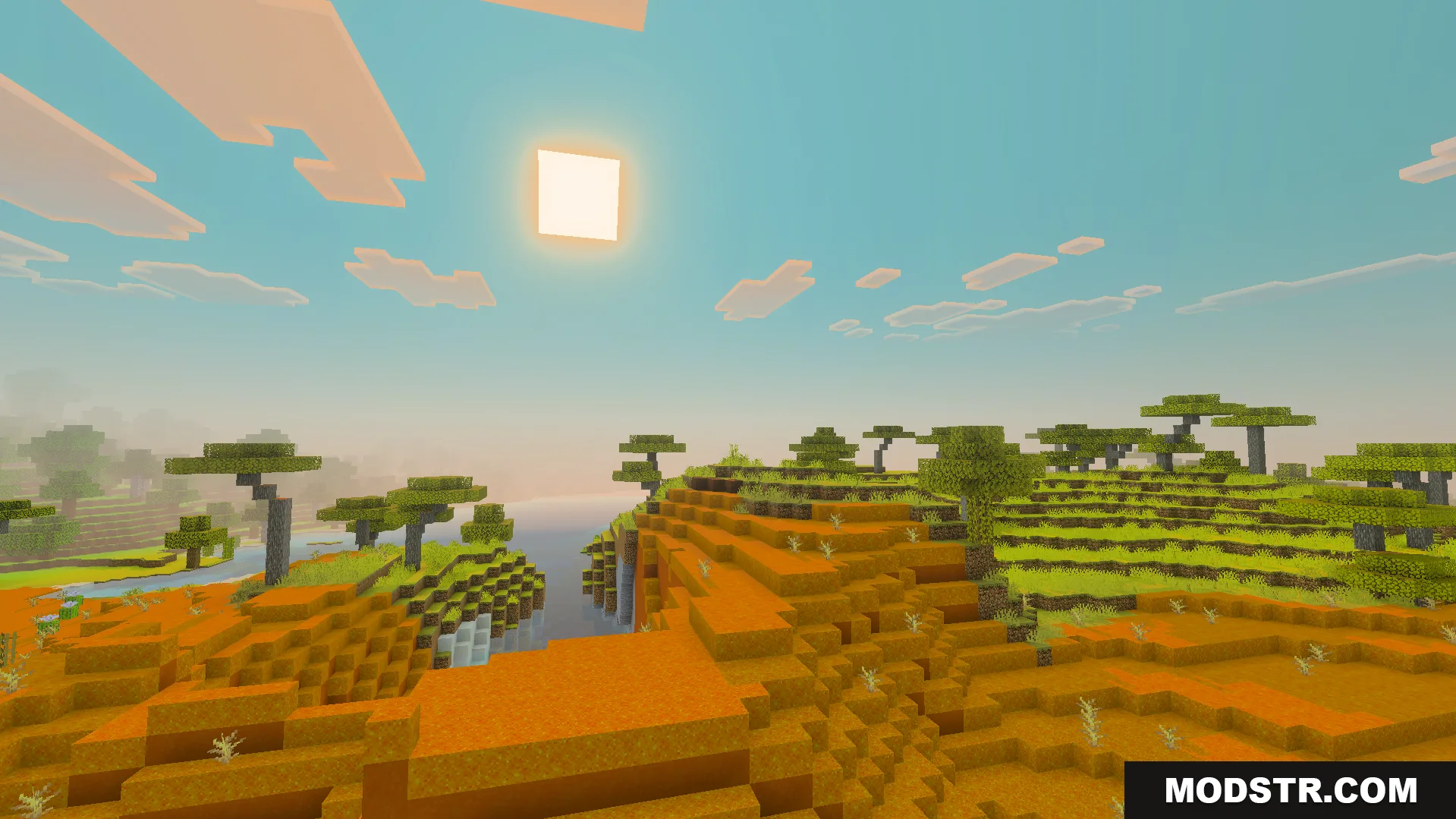 Vibrant Visual Shader Screenshot 5 Vibrant Visual Shader enhances the savanna world with bright and lively colors