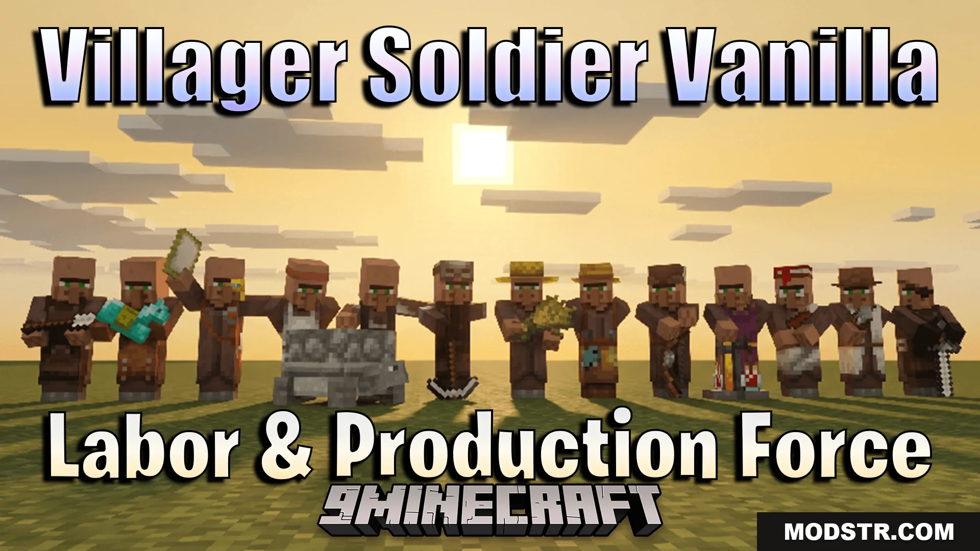 Villager Soldier Vanilla Addon (26.x, 1.21) – Recruit Armed Guards To Protect Your Town