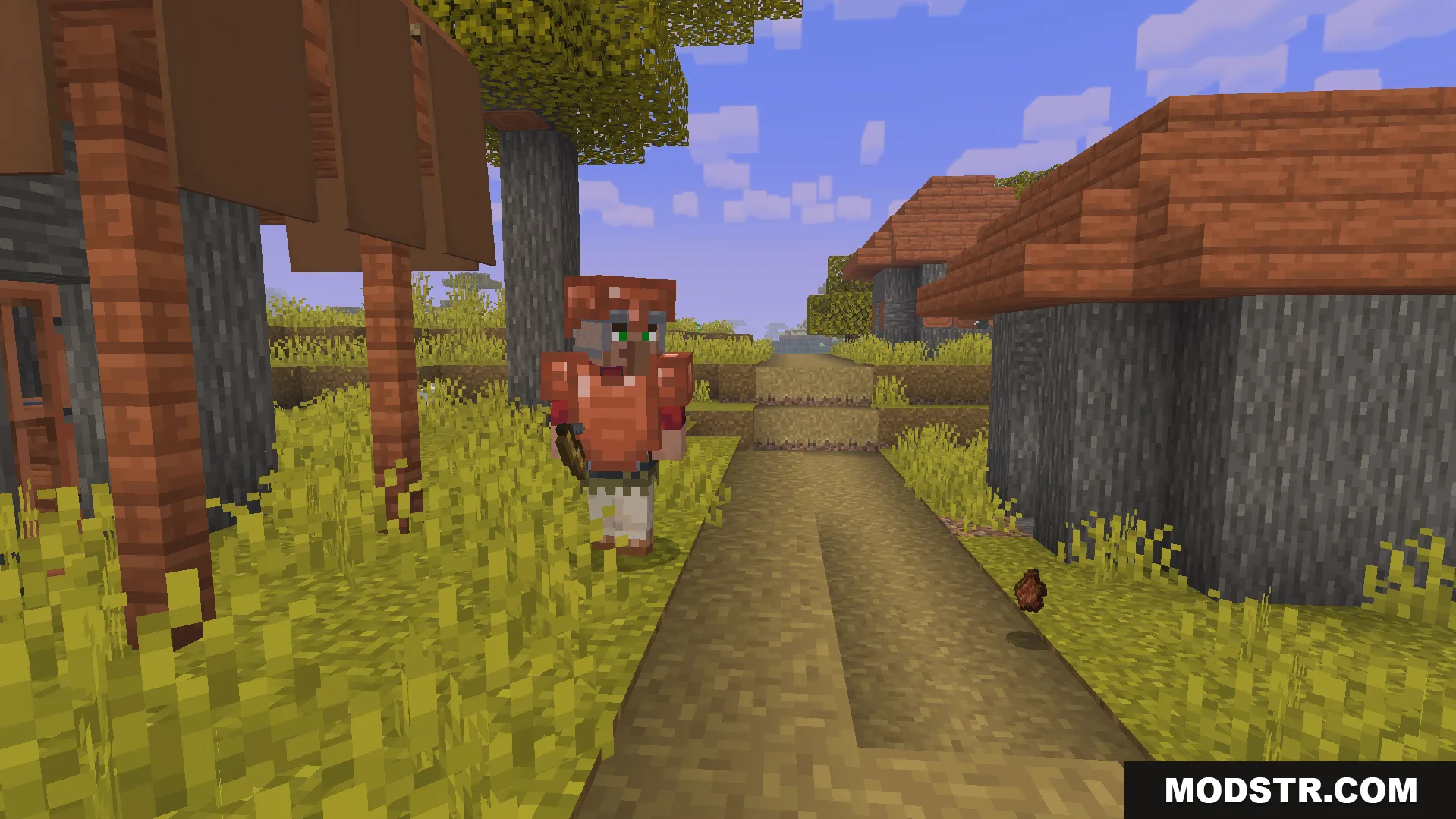 armed village guard patrolling the town to protect your home