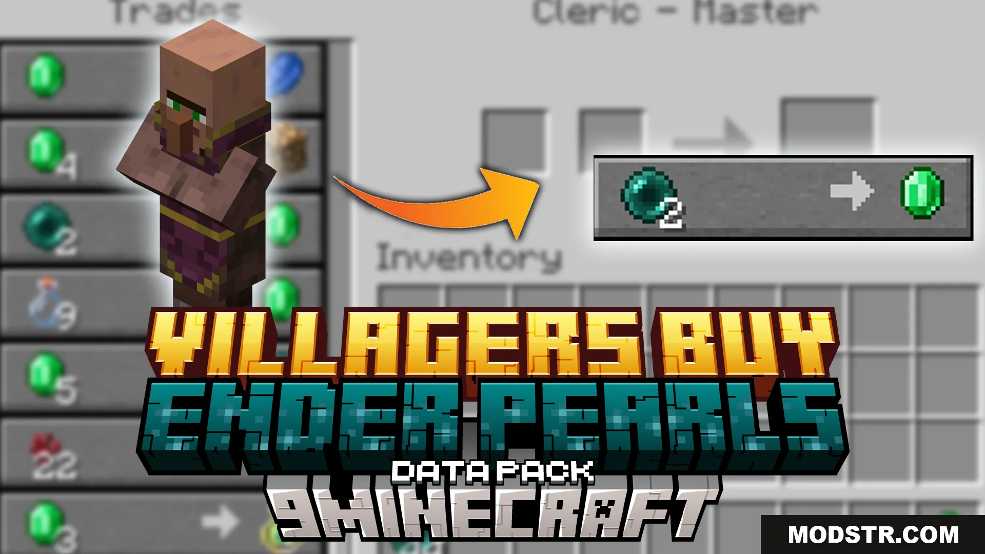 Villagers Buy Ender Pearls (Cleric) Data Pack (26.2, 1.21.1) – Expanding Trade Opportunities cover art