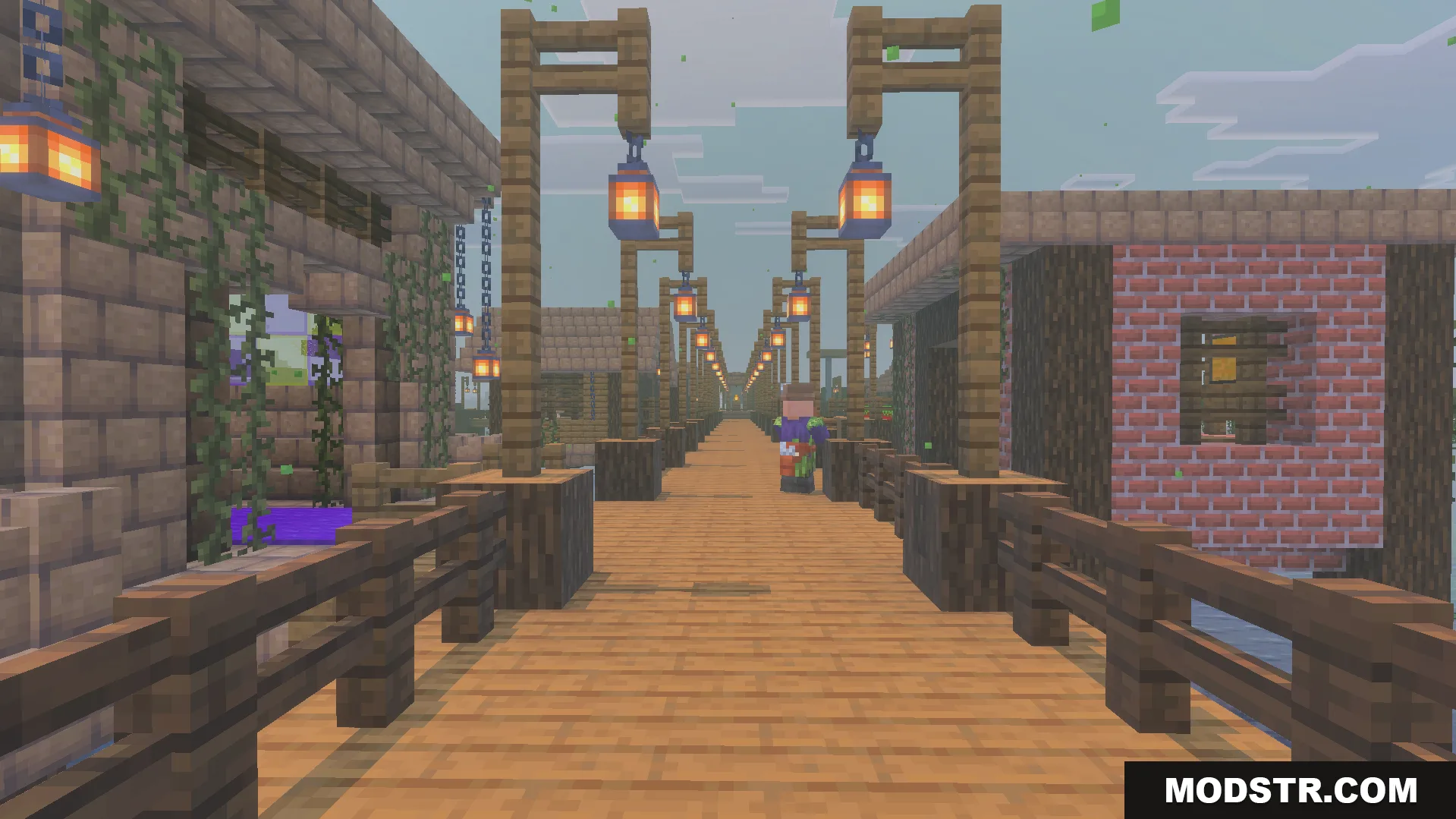 Villages Plus Addon Screenshot 7 Detailed village layouts and paths featured in the Villages Plus Addon