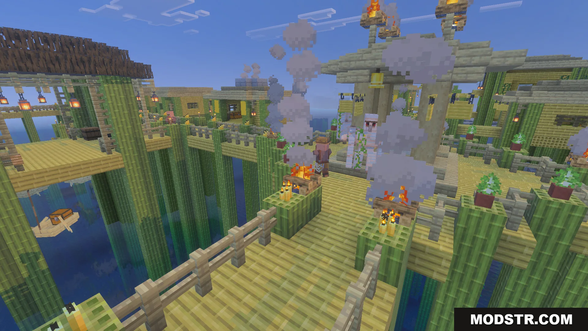 Villages Plus Addon Screenshot 3 Cozy jungle village hanging gently in the trees with better layouts and detailed paths