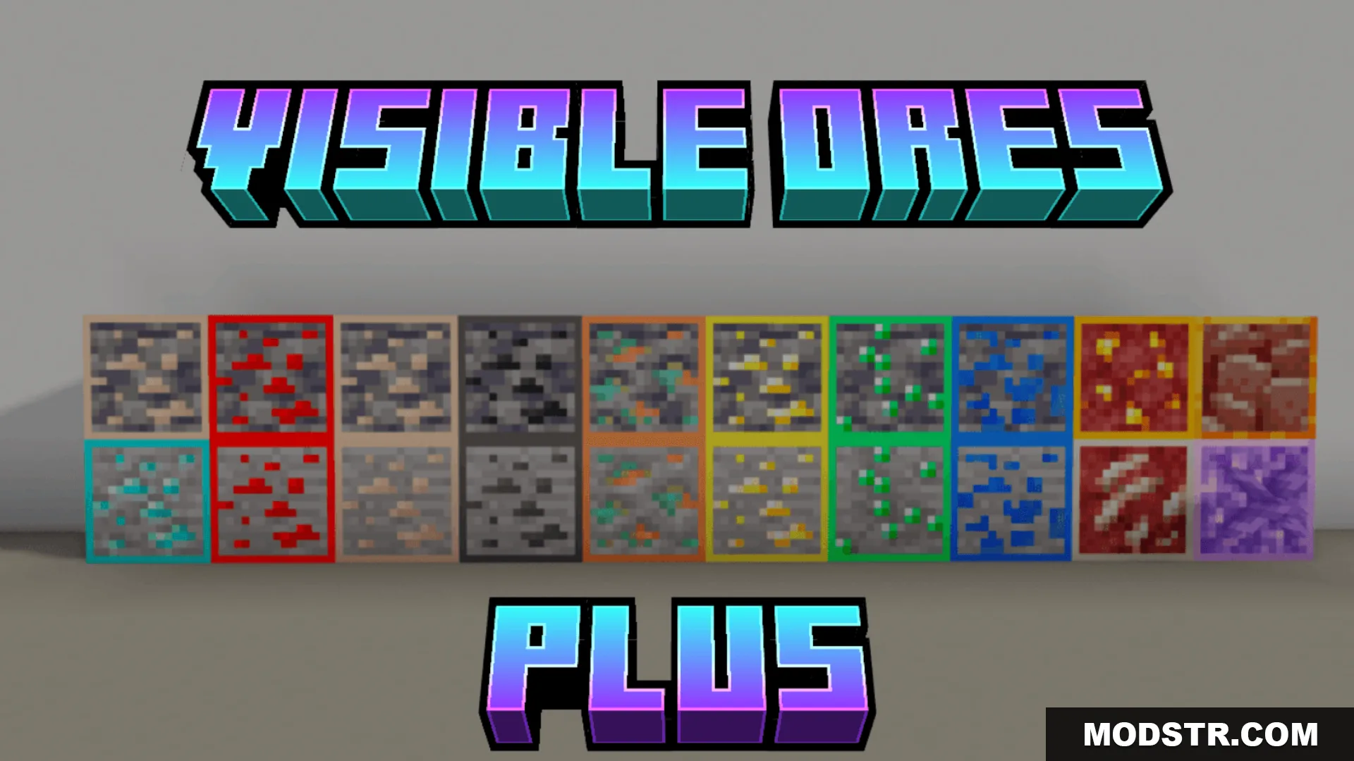 Visible Og Ores Plus Texture Pack (1.21, 1.20) – MCPE/Bedrock