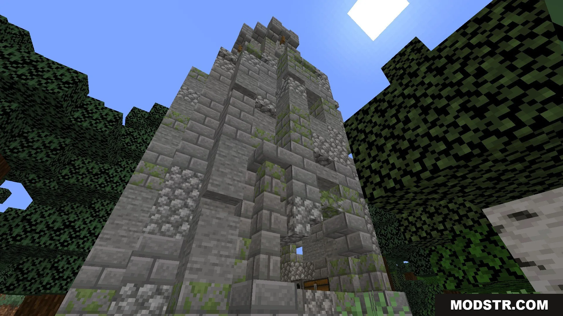 Vista Lore Bound Data Pack Screenshot 7 Ancient stone ruins from Vista Lore Bound Data Pack inside a dense forest