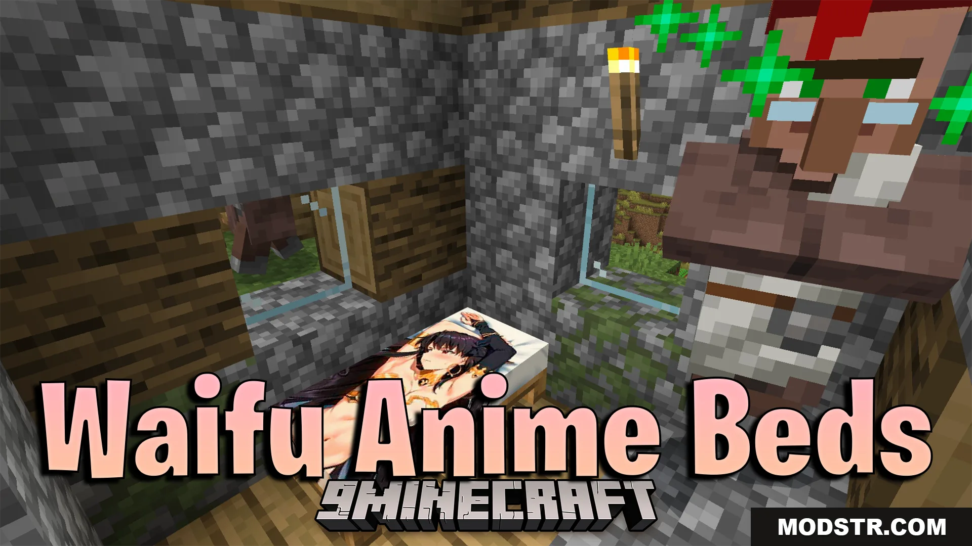 Waifu Anime Beds Texture Pack (26.x) – Custom Anime Character Bed Designs