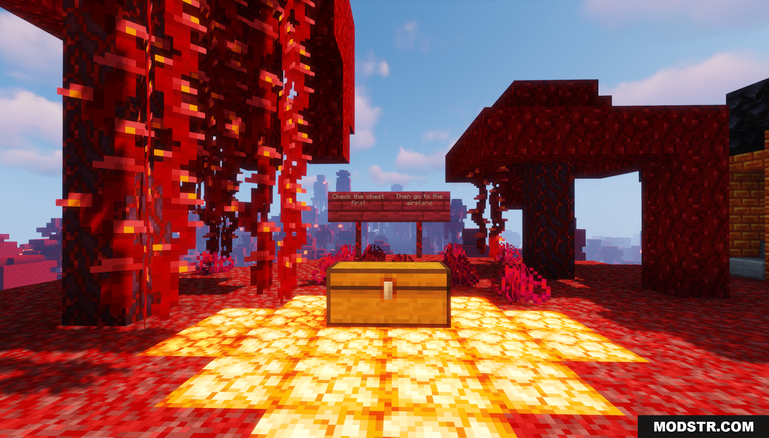 Warped Crimson Island Map (26.1.2, 1.20.1) – Reversed World
