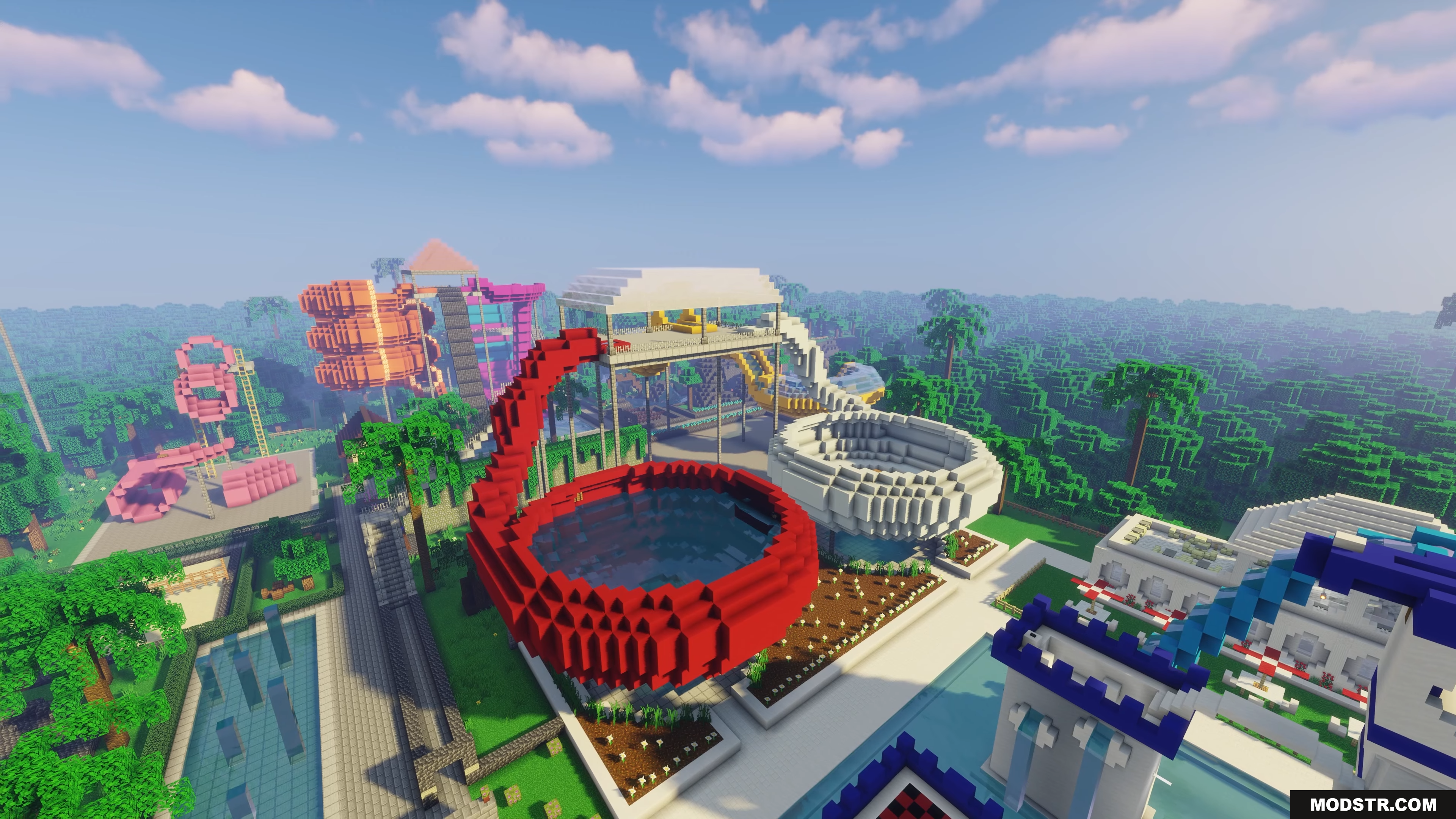 Water Park Hunt Map Screenshot 10 An overview of the sprawling Water Park Hunt map