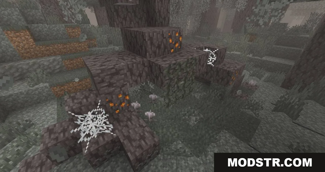 Whispering Thicket Details Mod Screenshot 4 Whispering Thicket Details Mod adds decorative structures to the Pale Garden biome