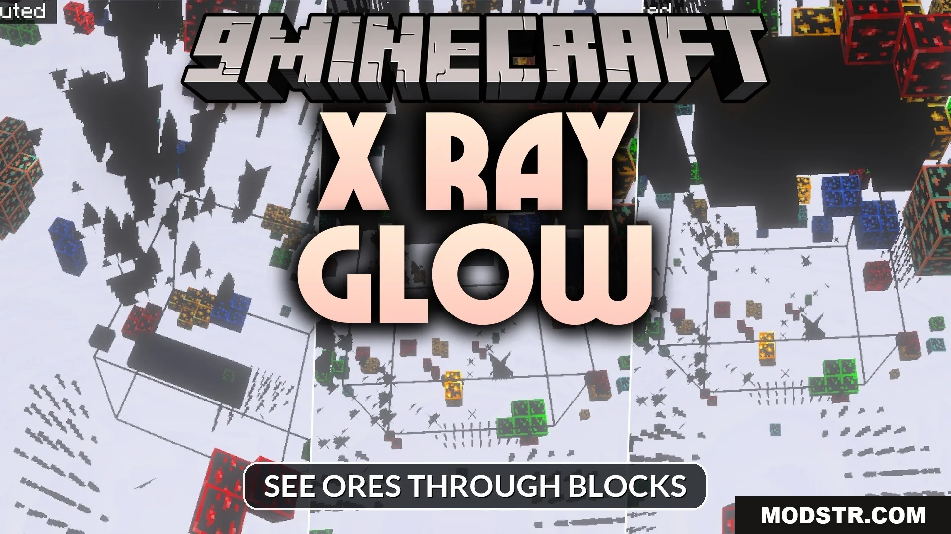 X Ray Glow Texture Pack (26.x, 1.21) – MCPE/Bedrock cover art