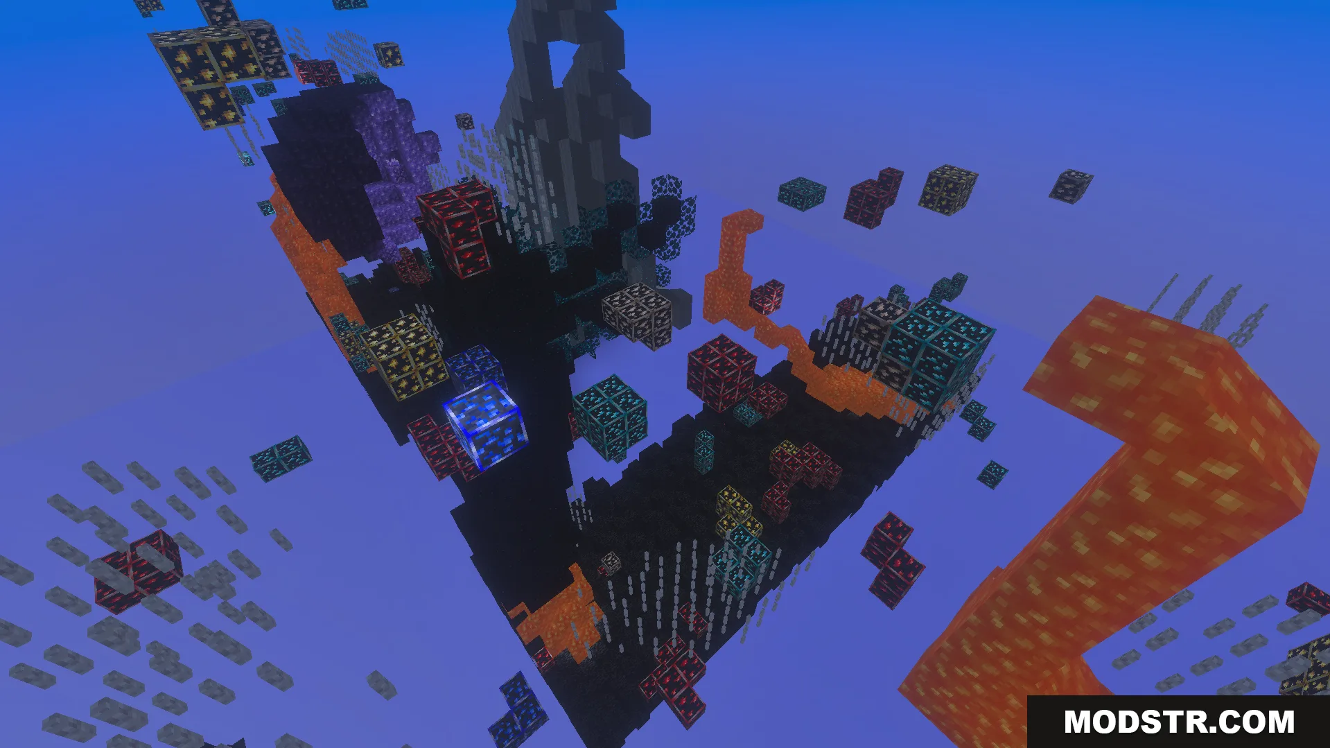XRAY Night Vision Texture Pack Screenshot 3 XRAY Night Vision Texture Pack makes ores glow with extra lighting packs