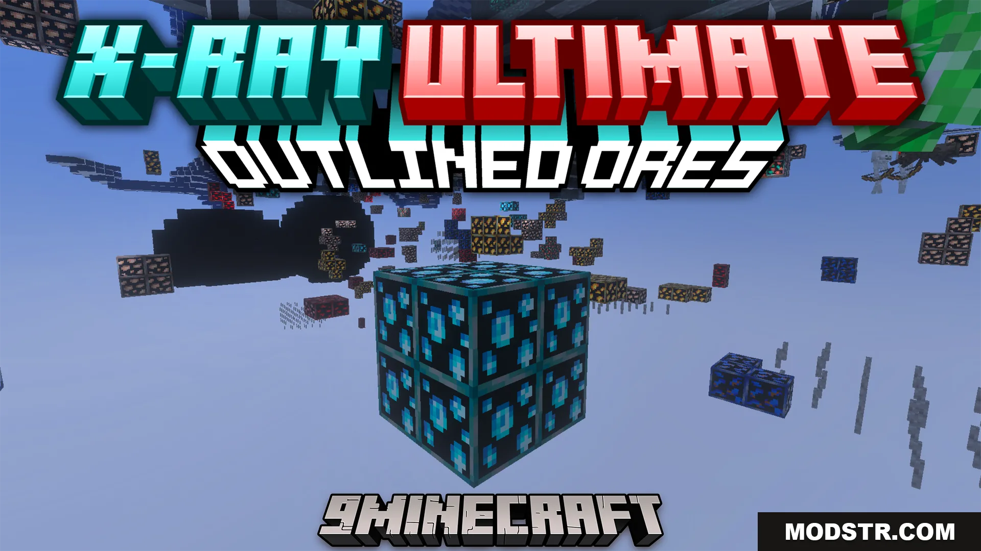 XRay Ultimate Outlined Ores Texture Pack (26.x, 1.21) – See Hidden Ores Through Solid Walls cover art