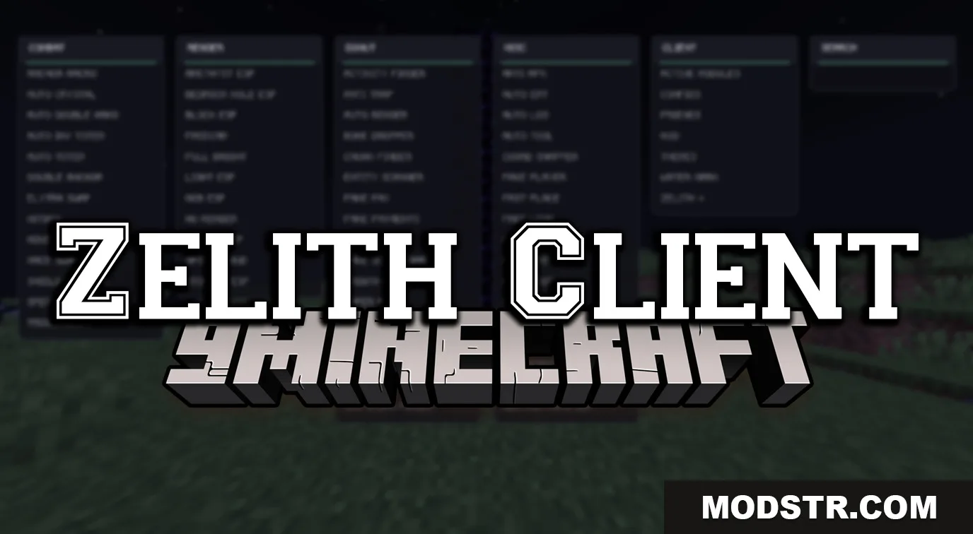Zelith Client Mod (1.21.11) – Dominate PvP and Find Hidden Server Bases