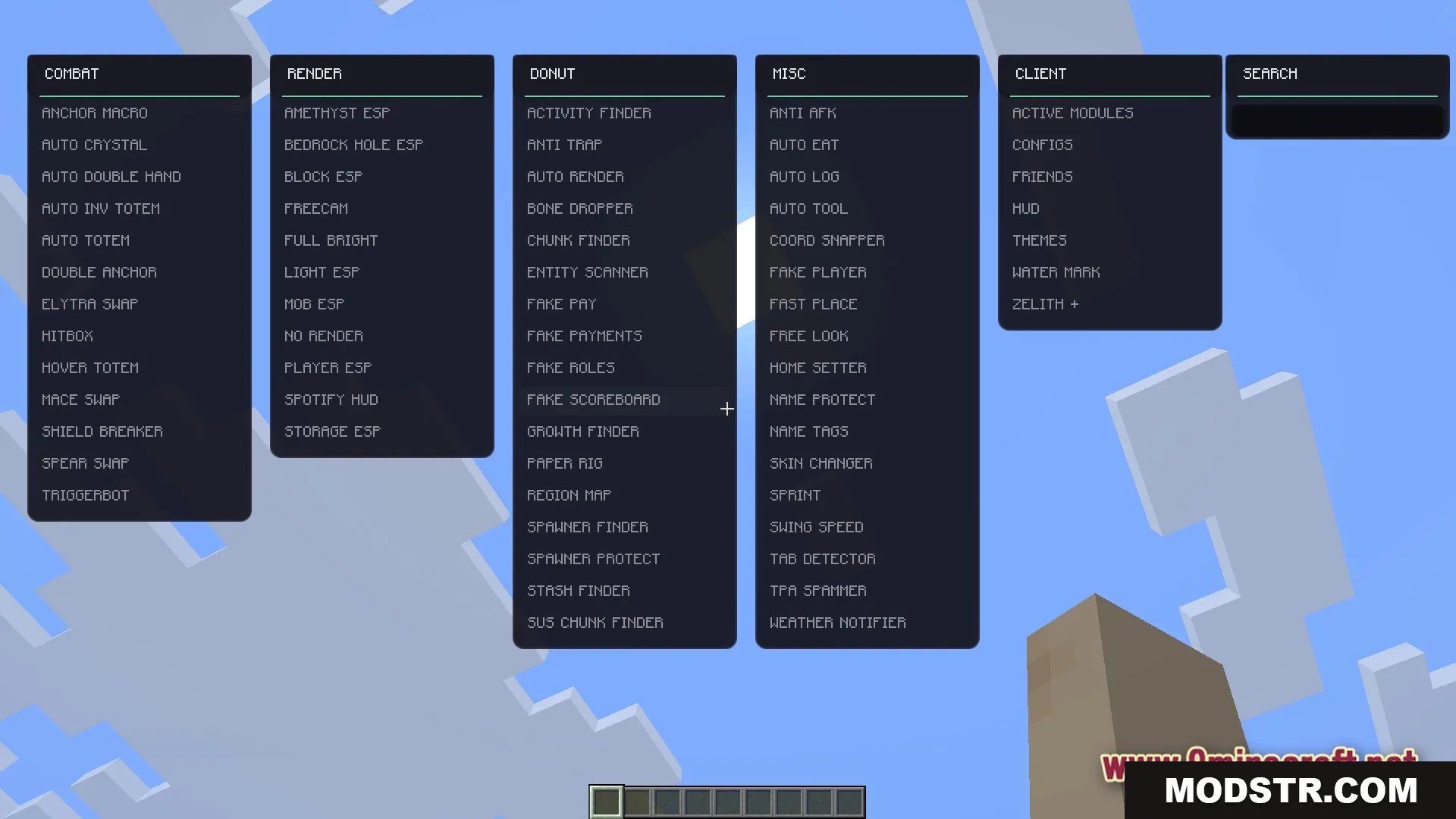 Zelith Client Mod Screenshot 1