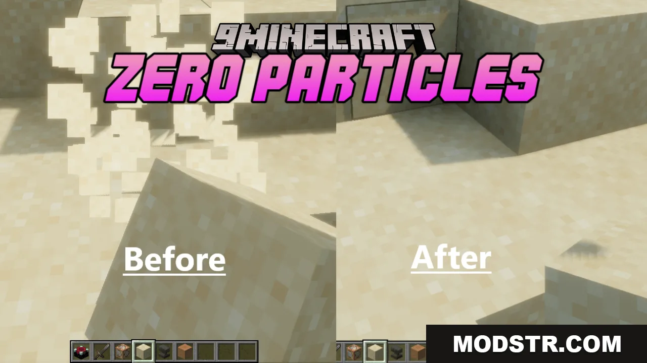 Zero Particles Resource Pack (26.2, 1.20.1) – Crisp Fonts and Zero Visual cover art