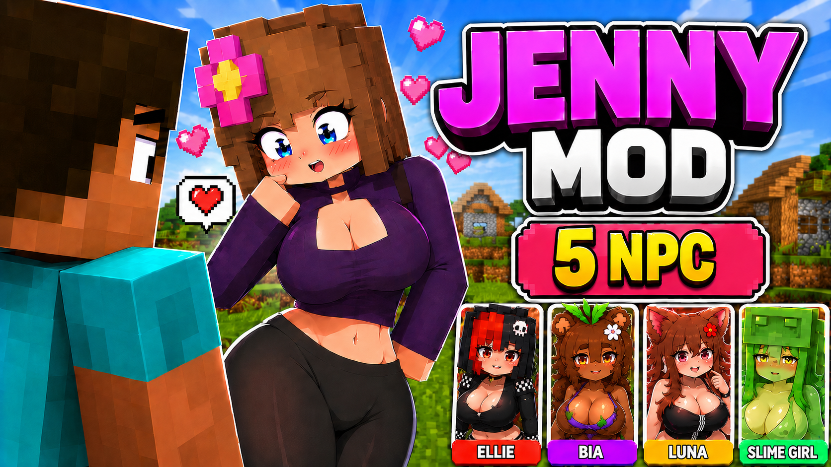 JennyMod for Minecraft PE/Bedrock 1.21 (NEW)